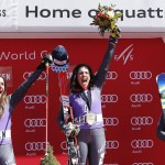 Sofia Goggia arrivata seconda alle Finale di Scii Alpino di Aspen nel 2017.