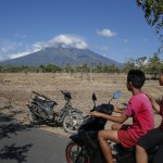 La vista del monte Agung dal villaggio di Datah in Karangasem (Bali, Indonesia)