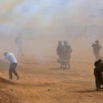 Scontri fra palestinesi e soldati israeliani in Cisgiordania