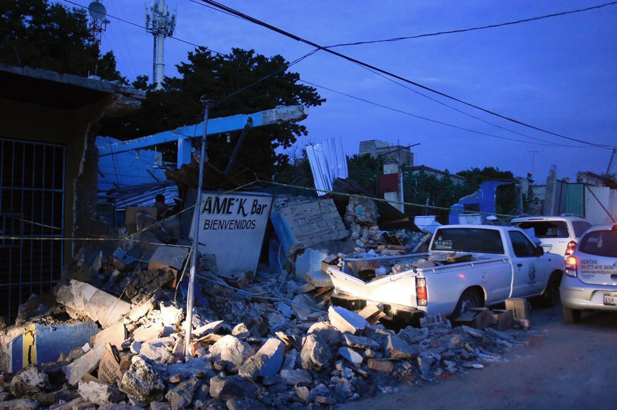 Edifici crollati a Jojutla de Juarez, nello stato di Morelos