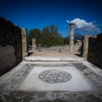 Uno dei mosaici presenti nel Complesso Championnet di Pompei