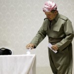 Il voto del presidente del Kurdistan Masoud Barzani a Pirmam City