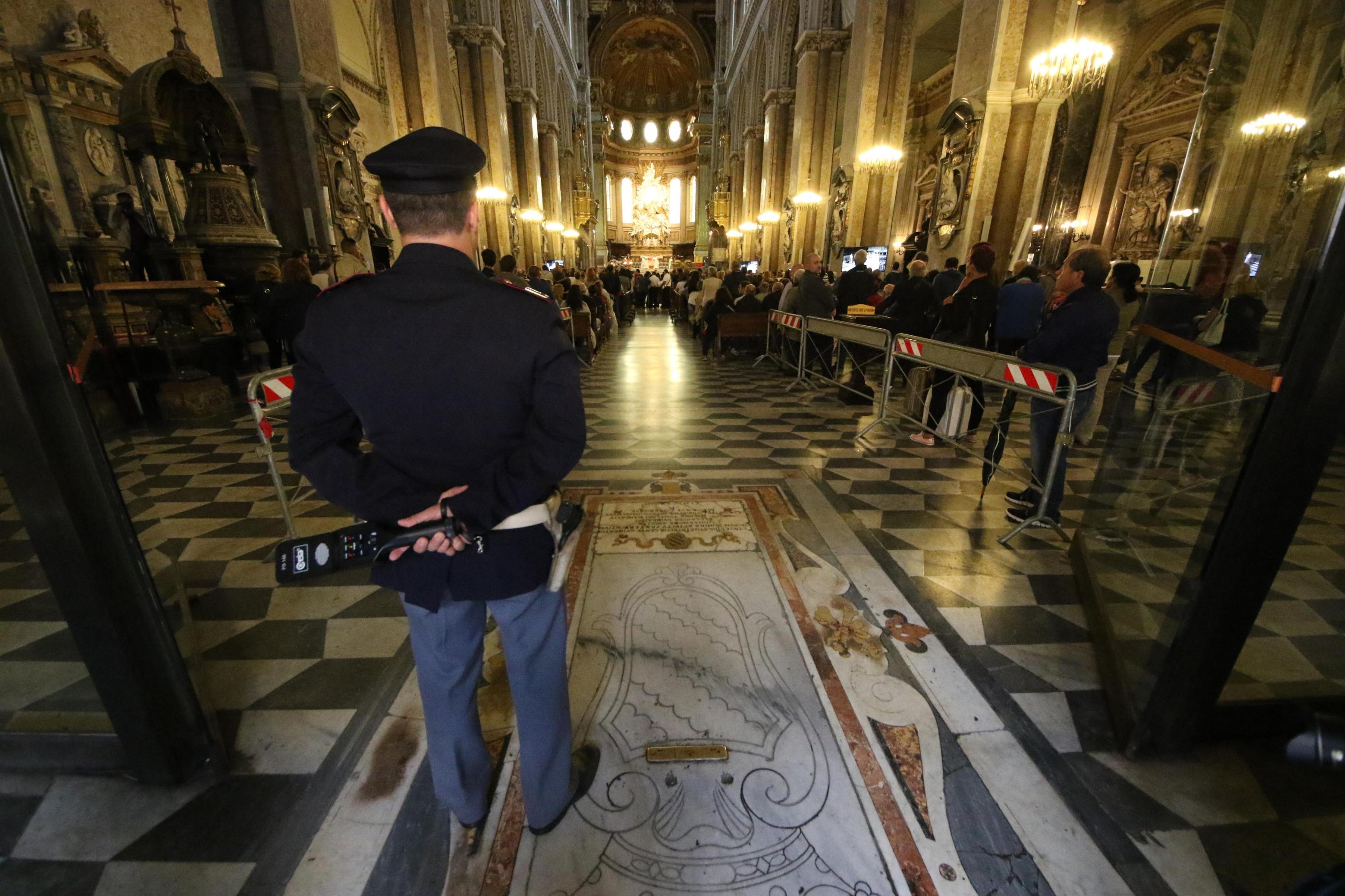 Non è stata trascurata la questione sicurezza all'interno della cattedrale
