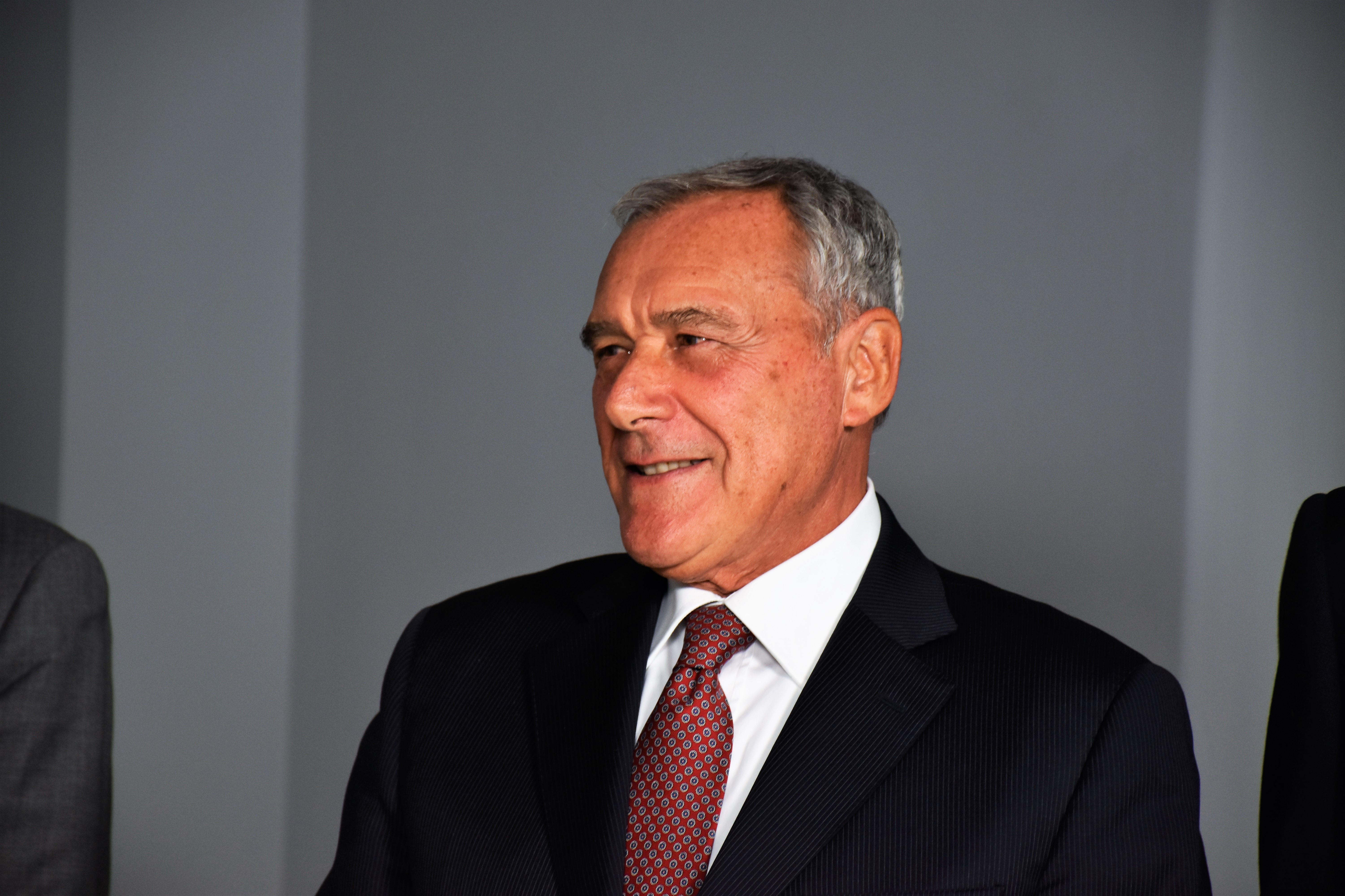 Il Presidente Grasso nello studio televisivo di Lumsanews Il Presidente Grasso nello studio televisivo di Lumsanews