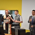 Il cardinale Lajola procede alla benedizione dei nuovi locali Il cardinale Lajola procede alla benedizione dei nuovi locali