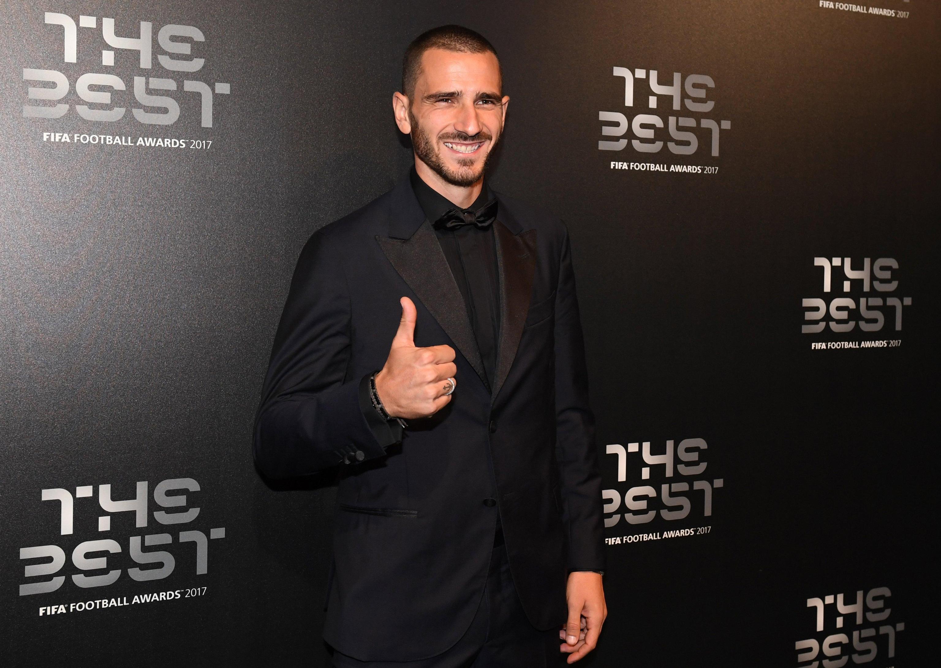 Il capitano del Milan Leonardo Bonucci è stato inserito nell'undici ideale dell'anno