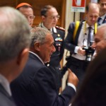 Pietro Grasso lascia l'Aula Magna Pietro Grasso lascia l'Aula Magna