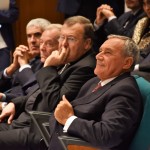 Pietro Grasso subito prima del suo intervento Pietro Grasso subito prima del suo intervento