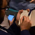 Gli studenti del Master annotano gli interventi Gli studenti del Master annotano gli interventi