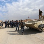 Polizia federale irachena e mezzi dell'esercito