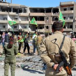 L'esercito siriano festeggia la liberazione della città