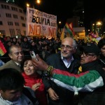 Anche l'ex presidente boliviano Carlos Mesa tra i manifestanti Anche l'ex presidente boliviano Carlos Mesa tra i manifestanti