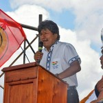 Il presidente Evo Morales, contro cui è indirizzata la protesta Il presidente Evo Morales, contro cui è indirizzata la protesta