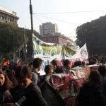 Studenti in piazza a Milano, oggi, venerdì 13 ottobre