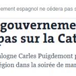 Le Monde, Puigdemont potrebbe dichiarare l'indipendenza ma il governo spagnolo non farà sconti