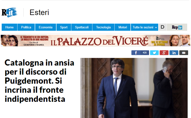 Repubblica, Puigdemont stretto tra le discussioni all'interno della coalizione sul prossimo passo da compiere per la secessione