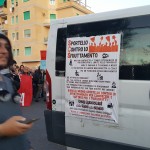 Ostia, un momento del corteo contro le mafie e il fascismo di sabato 11 novembre