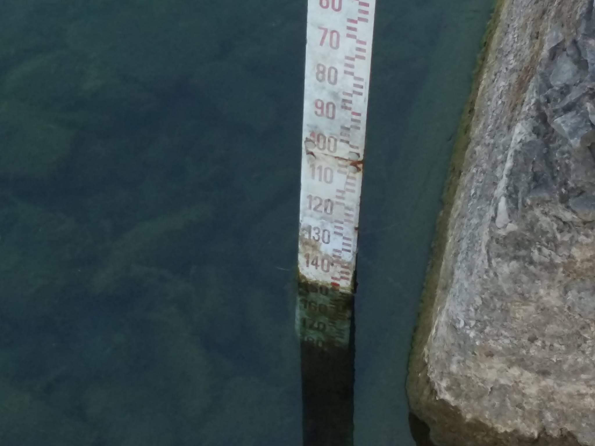 23 giugno. Il livello del lago di Bracciano è a -148 centimetri