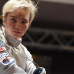 Bebe Vio durante la gara del fioretto femminile individuale, categoria B