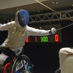 Bebe Vio in azione durante i Mondiali Paraolimpici a Fiumicino