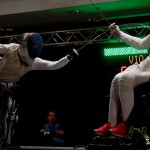 Bebe Vio durante la finale contro la russa Viktoria Boykova