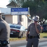 La chiesa battista luogo della sparatoria La chiesa battista luogo della sparatoria