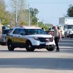 La polizia sul luogo della sparatoria La polizia sul luogo della sparatoria