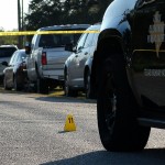 La polizia circoscrive il luogo della sparatoria La polizia circoscrive il luogo della sparatoria