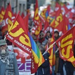 Corteo a Firenze per lo sciopero generale nazionale indetto da Usb, Cobas e Cib Unicobas