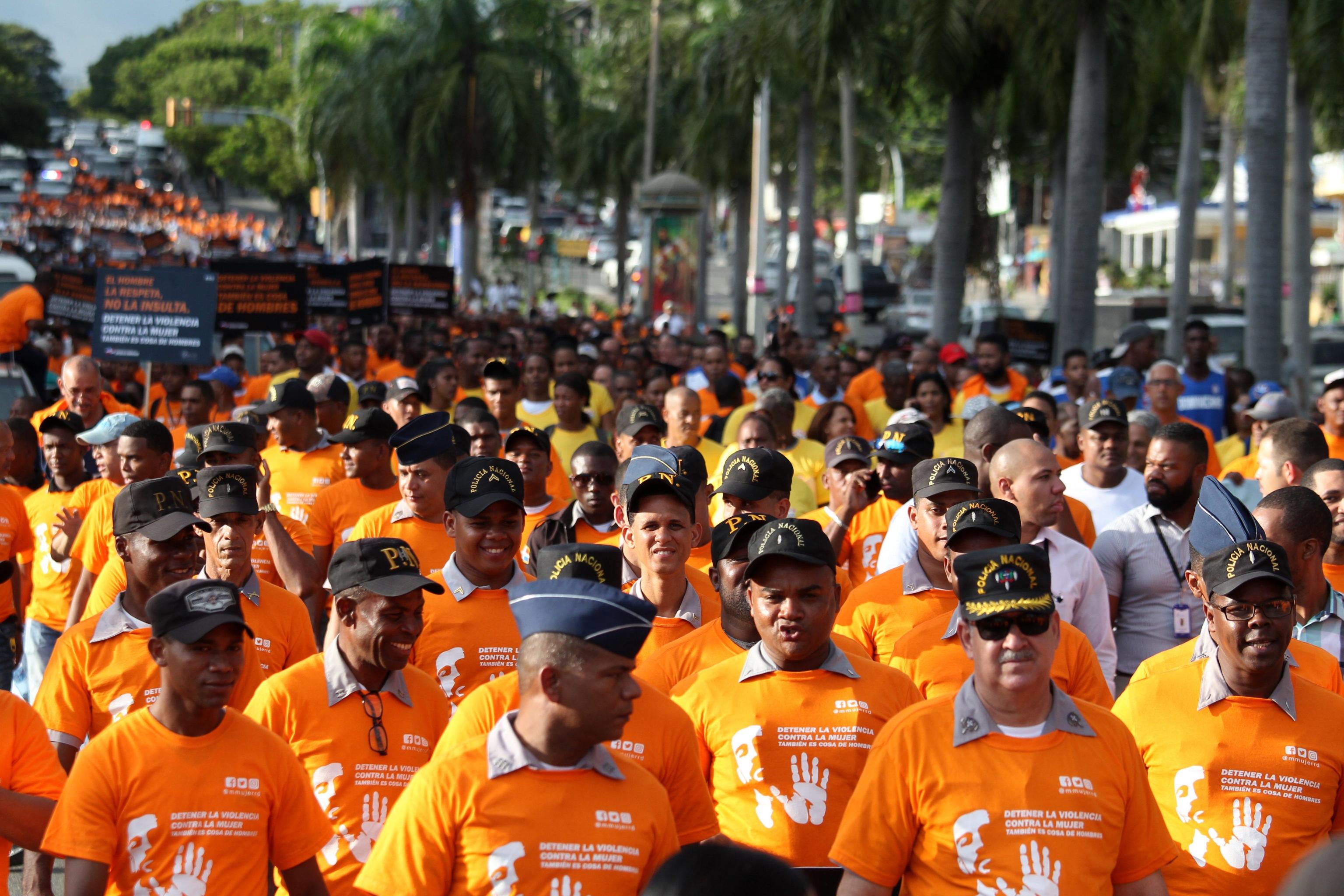 Grandissima partecipazione da parte degli agenti della Policia Nacional dominicana