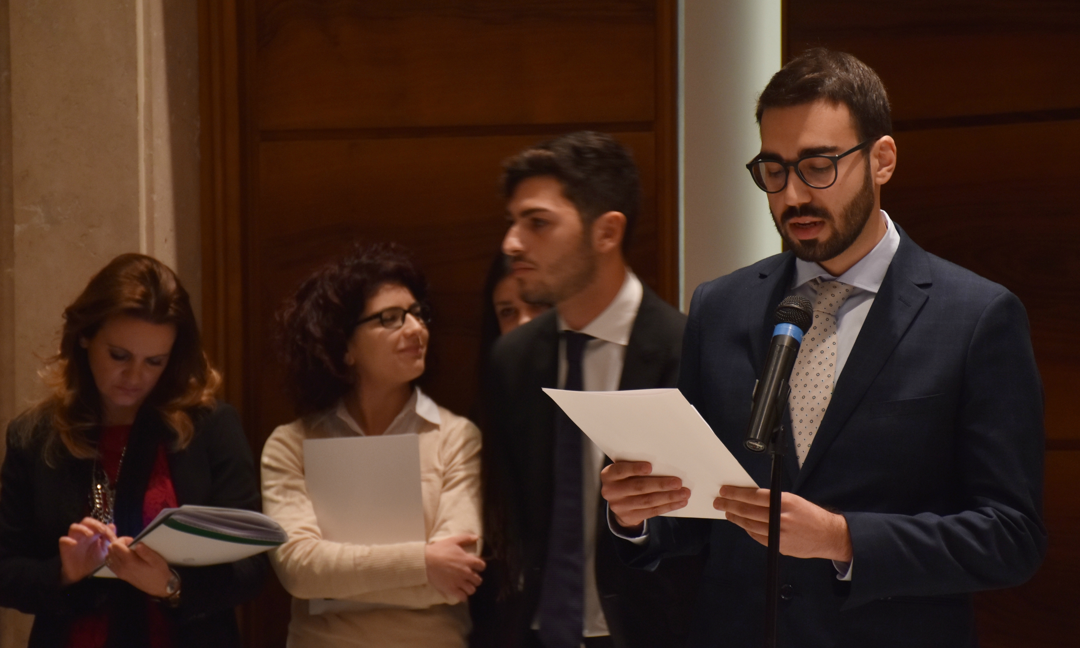 Una rappresentanza di studenti Lumsa sottopone al Presidente domande sul futuro dell'Europa