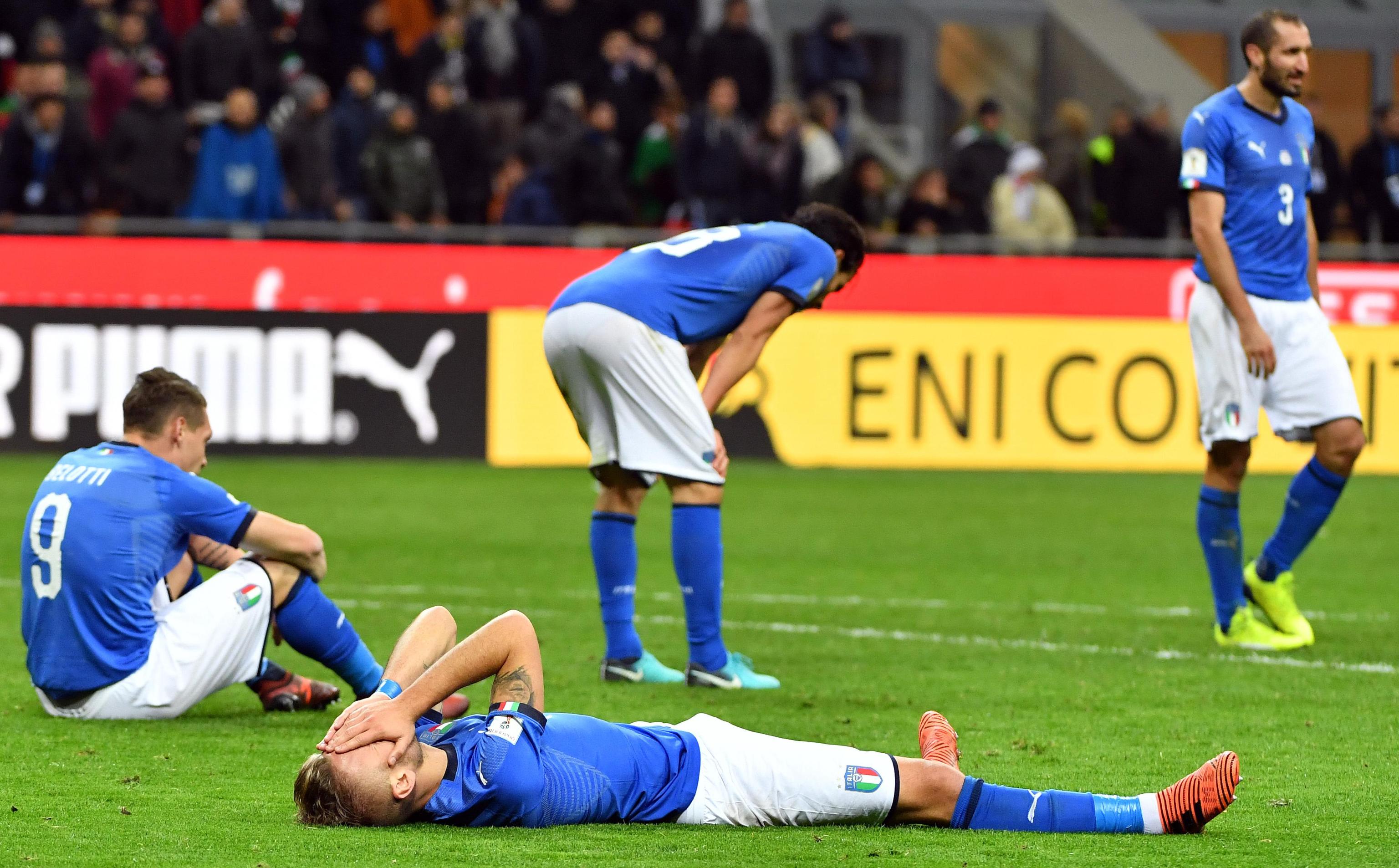 Le lacrime per lo 0-0 a San Siro che condanna l’Italia