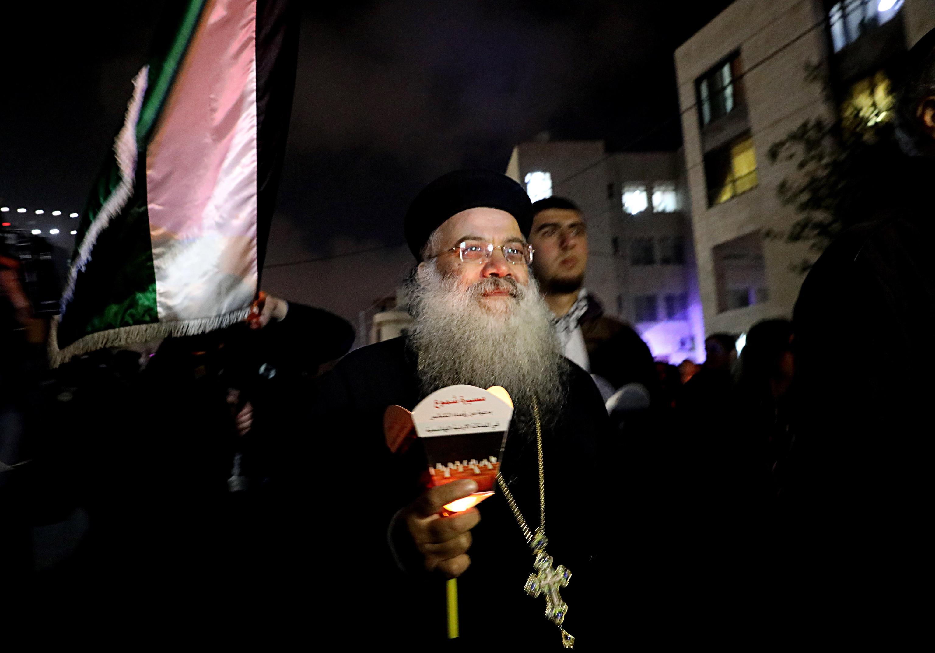 Ha preso parte alla marcia anche il capo della chiesa greco-ortodossa