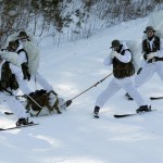 I Marines durante una simulazione di evacuazione