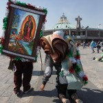 Alcuni pellegrini giunti a Città del Messico