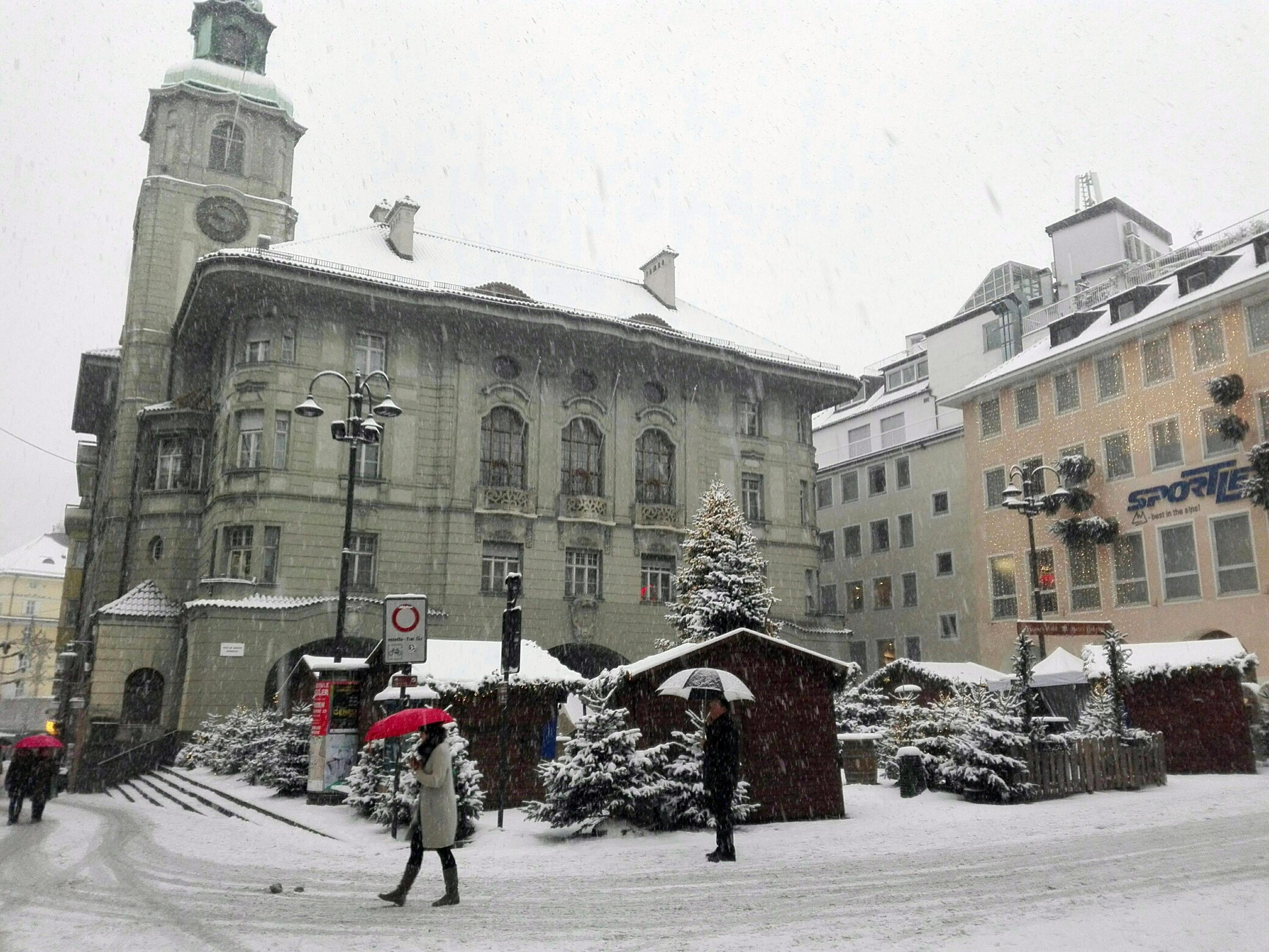 Maltempo: neve in tutto l'Alto Adige, anche a Bolzano