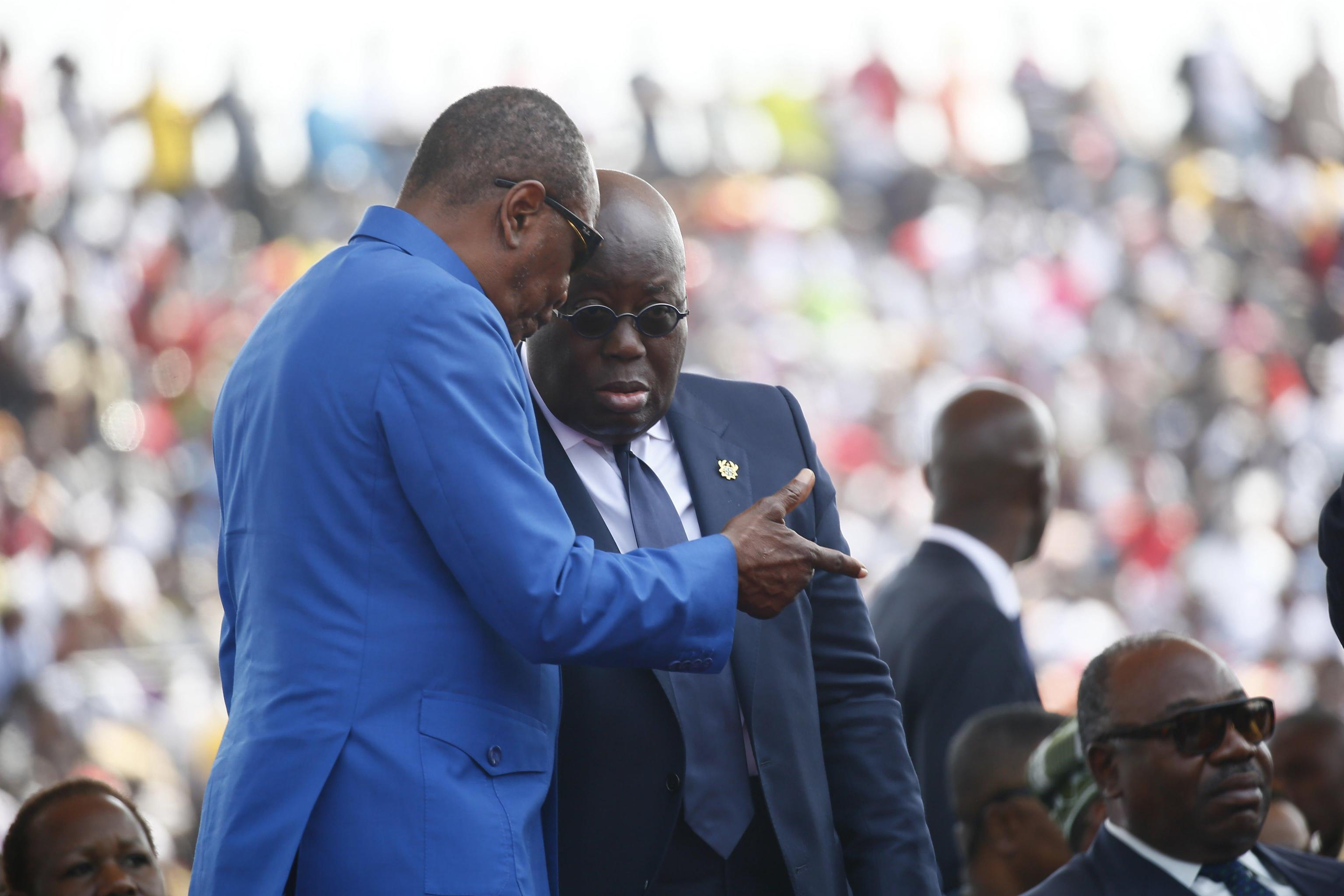 Alla cerimonia anche i presidenti della Guinea e del Ghana Alla cerimonia anche i presidenti della Guinea e del Ghana