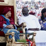 George Weah insieme alla presidente uscente Ellen Johnson Sirleaf, già premio Nobel per la Pace nel 2011 George Weah insieme alla presidente uscente Ellen Johnson Sirleaf, già premio Nobel per la Pace nel 2011