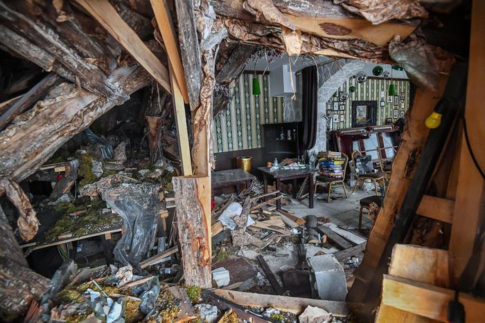 La desolazione delle macerie di Rigopiano