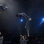 Gli acrobati del "Nomuna Group", direttamente dalla Mongolia, durante l'esibizione di ieri Gli acrobati del "Nomuna Group", direttamente dalla Mongolia, durante l'esibizione di ieri