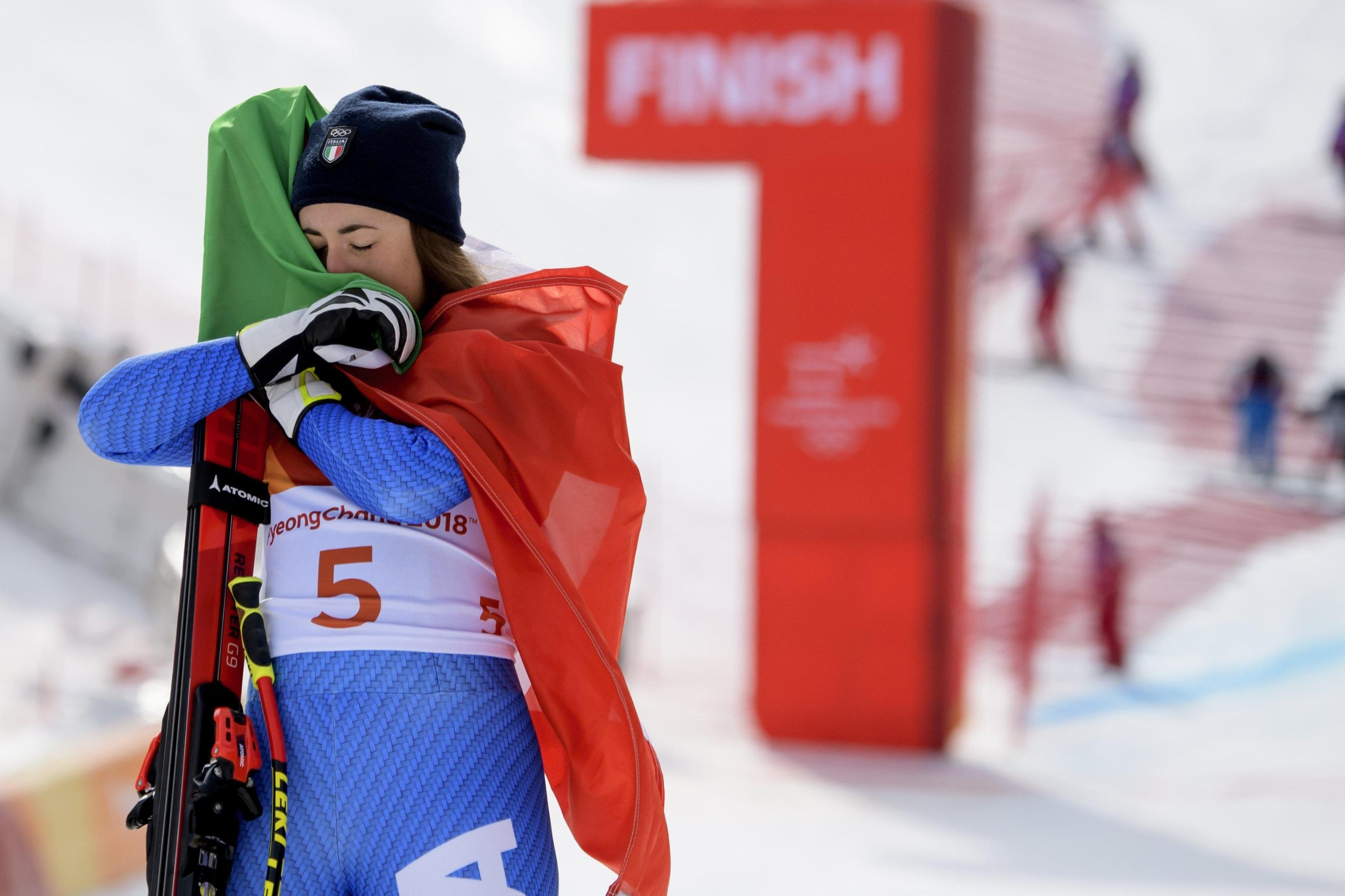 Sofia Goggia ai Giochi Olimpici di PyeongChang del 2018 dove ha vinto la Medaglia d'Oro.