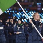 Arianna Fontana è la portabandiera italiana nella cerimonia di inaugurazione Arianna Fontana è la portabandiera italiana nella cerimonia di inaugurazione