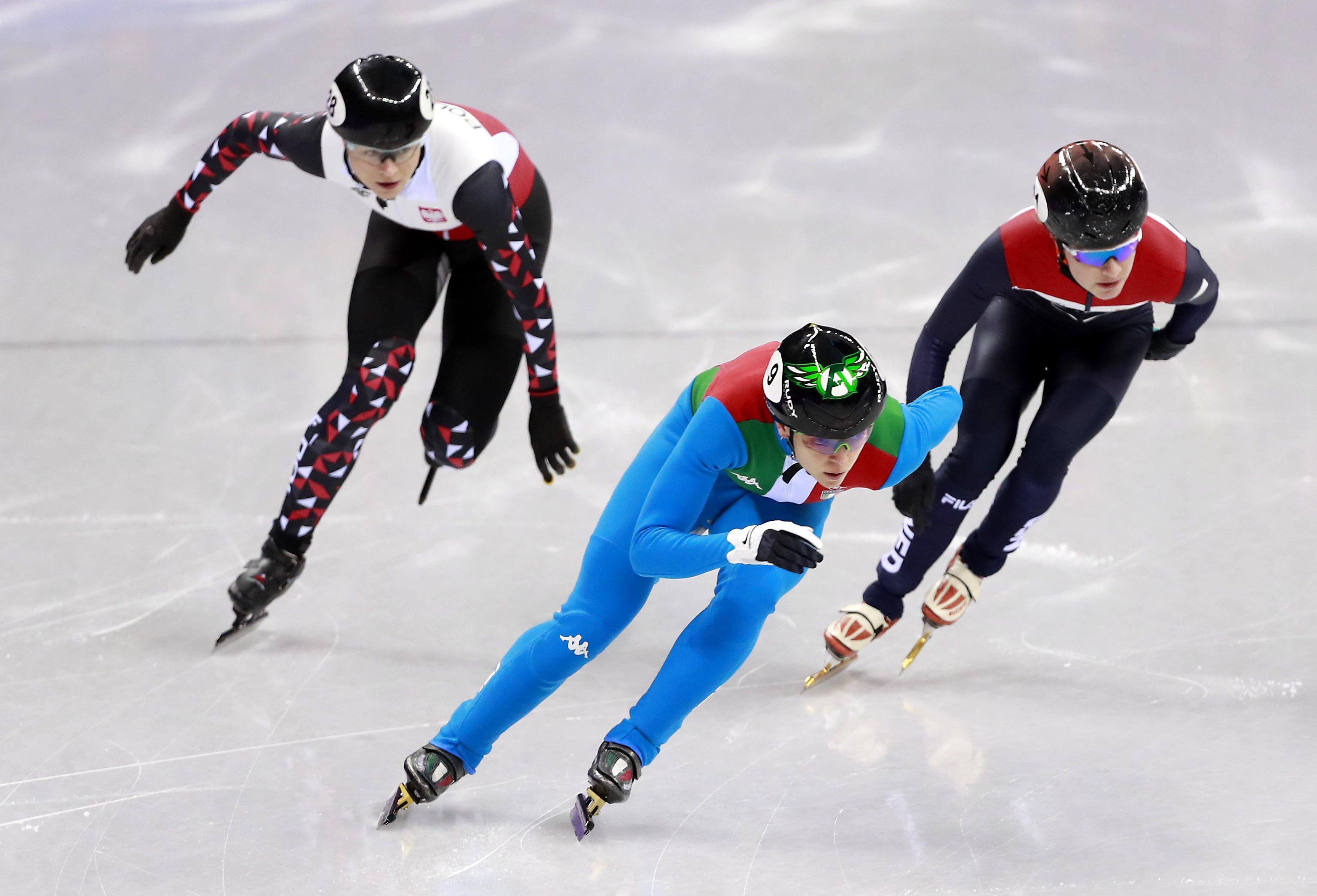 L'azzurra in azione durante i quarti di finale, alle sue spalle la polacca Maliszewska e l'olandese van Kerkhof L'azzurra in azione durante i quarti di finale, alle sue spalle la polacca Maliszewska e l'olandese van Kerkhof
