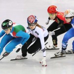 Arianna Fontana nella gara di semifinale Arianna Fontana nella gara di semifinale