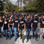 Studenti venezuelani in marcia