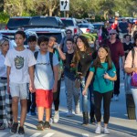 I ragazzi evacuati dalla scuola, dopo la cattura del responsabile I ragazzi evacuati dalla scuola, dopo la cattura del responsabile