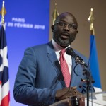 Il presidente della Liberia ed ex stella del calcio, George Weah