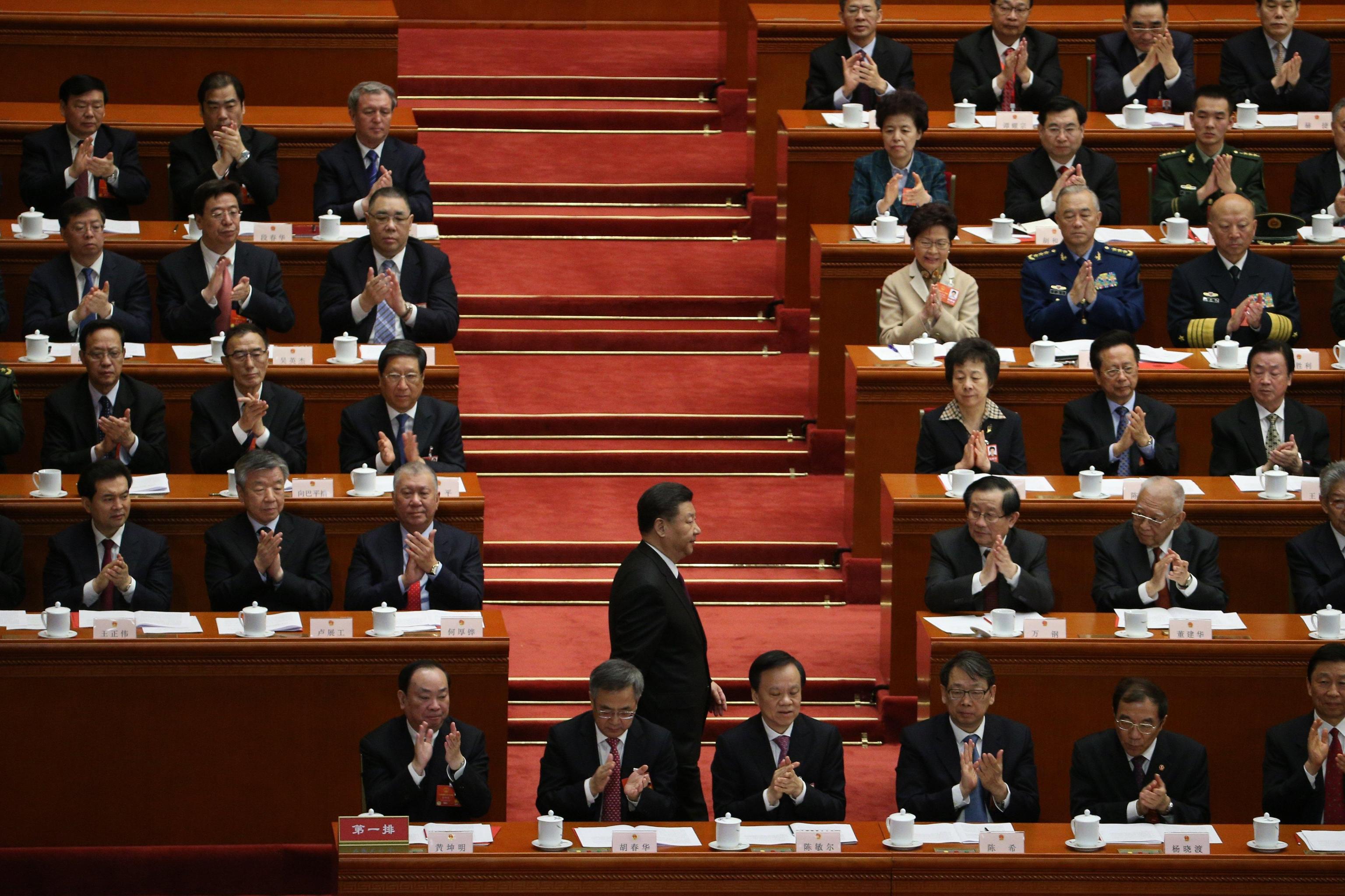 La seduta del congresso nazionale del partito comunista