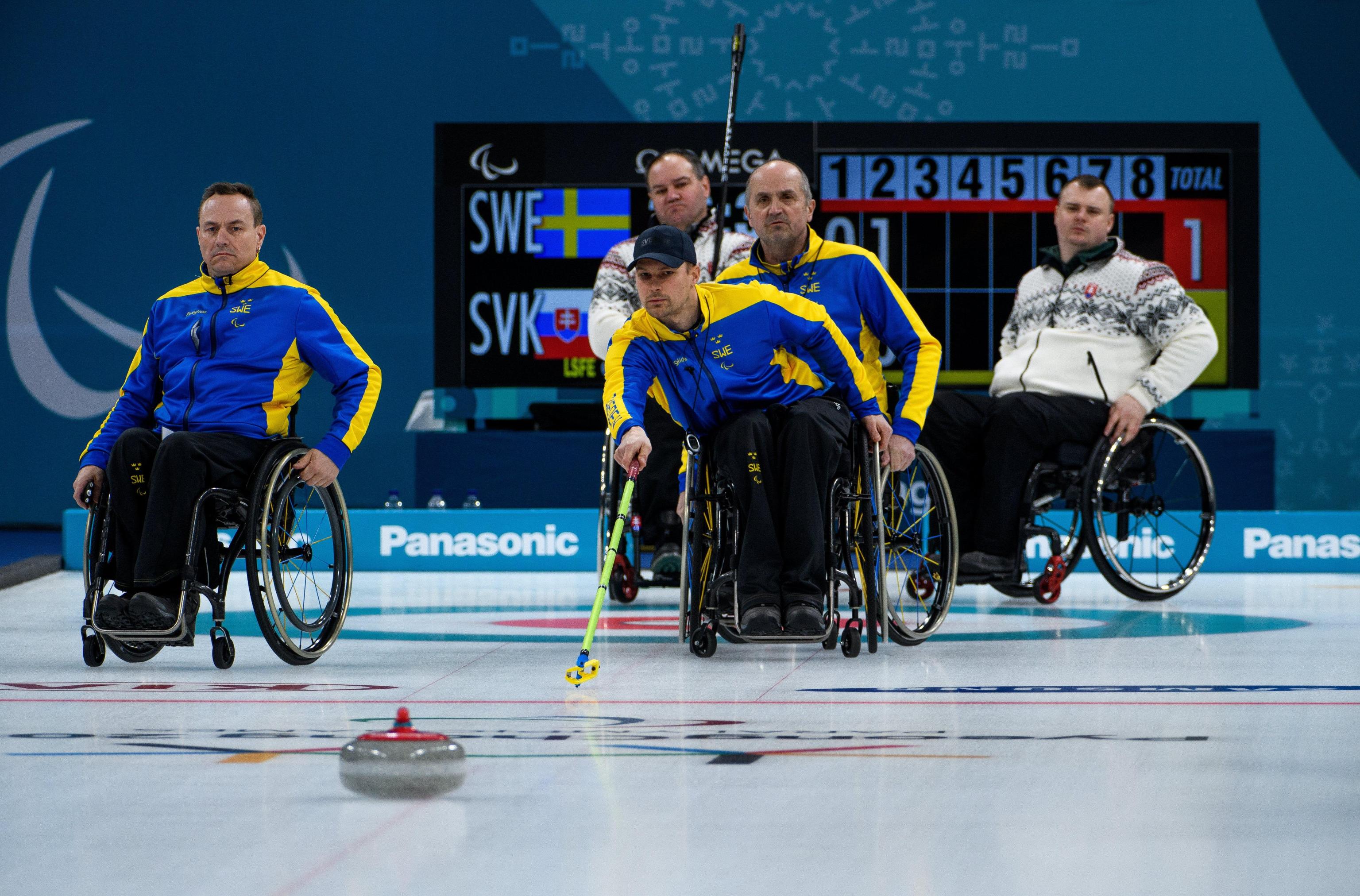 Lo svedese Viljo Pettersson Dahl durante la partita