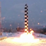 Il missile strategico Sarmat, presentato ieri da Vladimir Putin